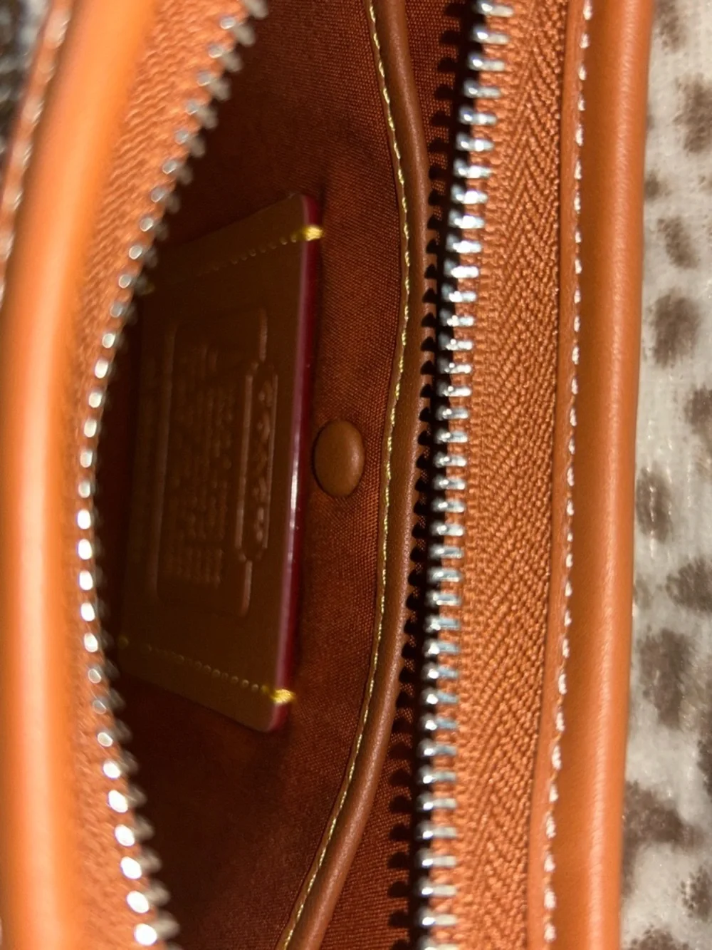 Coach Signature Jacquard Crystal Shoulder Bag - Picture 4 of 5